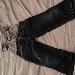 Silver Aiko Dark Indigo Women's Cropped Jeans 31